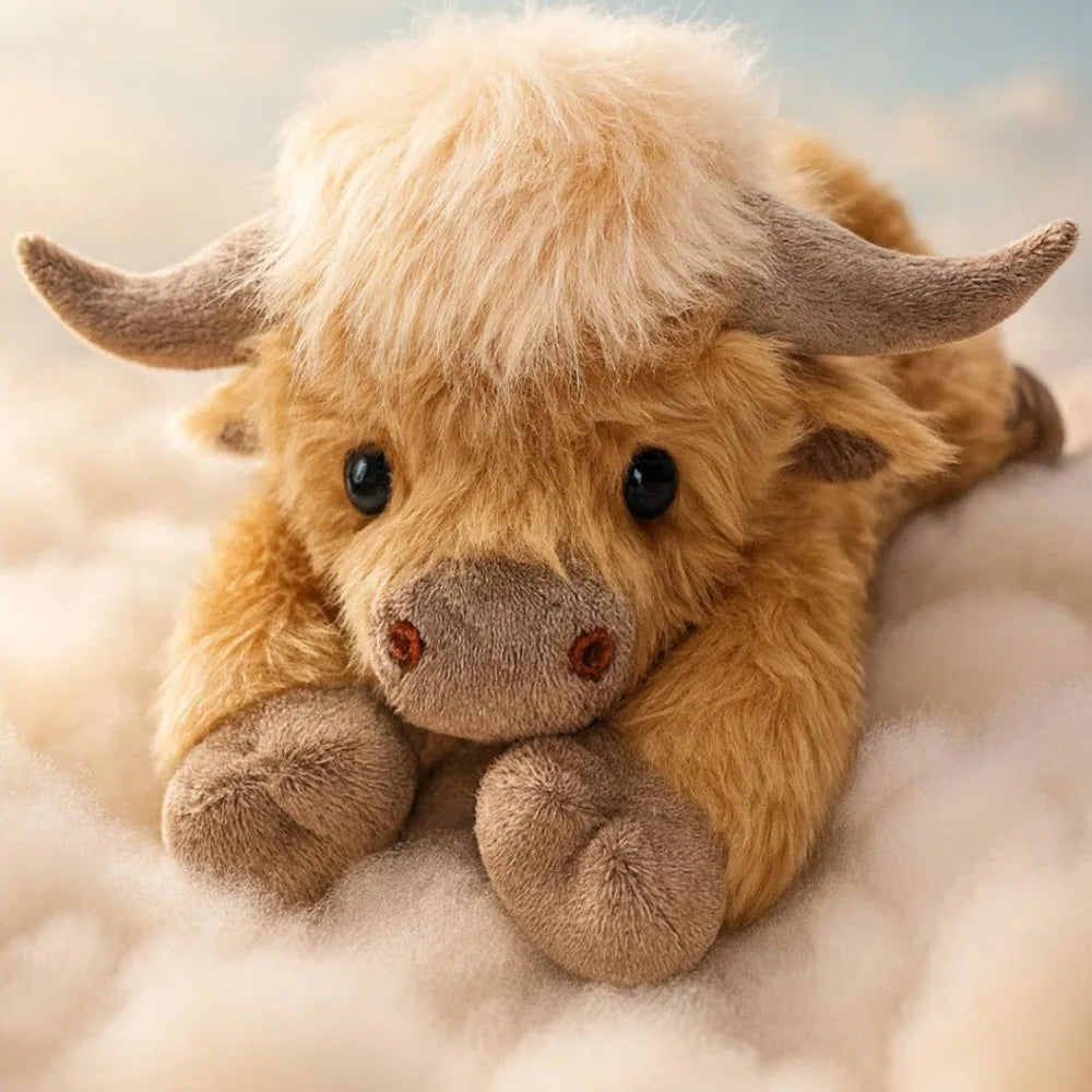 Highland Cow Plushie | Soft & Weighted