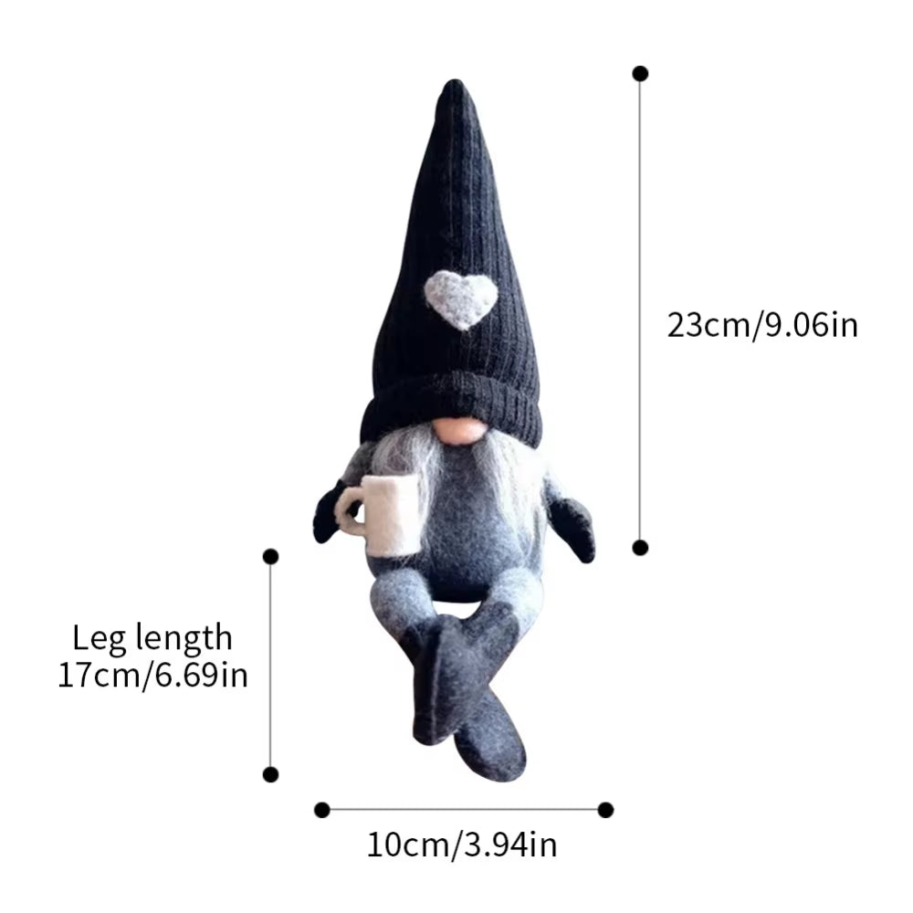 Coffee Gnome Dolls Plush Knitted Love Faceless Doll Christmas Farmhouse Kitchen Coffee Bar Decorations