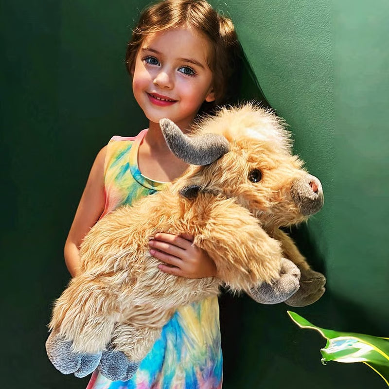 Experience Ultimate Comfort with Our Weighted Highland Cow Plush Toy - Your Perfect Cuddly Companion