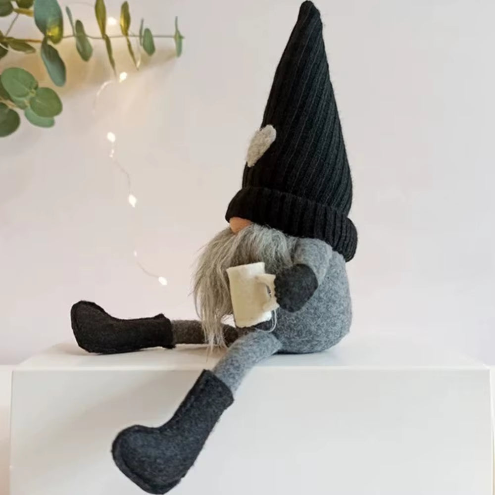 Coffee Gnome Dolls Plush Knitted Love Faceless Doll Christmas Farmhouse Kitchen Coffee Bar Decorations